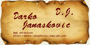Darko Janašković vizit kartica